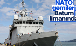 NATO gemileri Batum limanına demirledi
