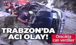 Trabzon'da kaya parçası otomobilin üzerine düştü; 4 ölü