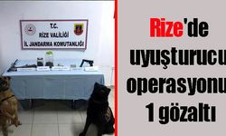 Rize'de uyuşturucu operasyonu: 1 gözaltı