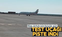 Rize-Artvin Havalimanı’nda test uçuşları devam ediyor