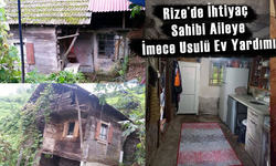 Rize'de Köy Sakinlerinden İhtiyaç Sahibi Aileye İmece Usulü Ev