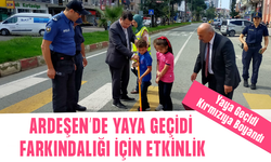 Ardeşen’de Yaya Önceliği Kampanyası