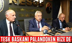 TESK Genel Başkanı Palandöken'den Rize'de esnaf odasını ziyaret