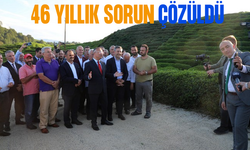 Rize'de 46 yıl sonra çözülen yol sorunu vatandaşlarca sevinçle karşılandı