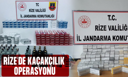 Rize’de Jandarmadan Kaçak İçki ve Sigara Operasyonu