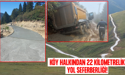 Rize’de 22 Kilometrelik Yayla Yolu İçin Vatandaşlar Seferber Oldu