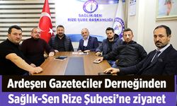 Sağlık-Sen Rize Şubesi Başkanı İsmail Yılmaz'a ARGEDER den ziyaret