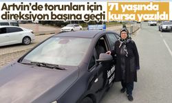 Artvin'de torunları için direksiyon başına geçti: 71 yaşında kursa yazıldı