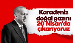 Cumhurbaşkanı Erdoğan: Karadeniz doğal gazını 20 Nisan'da çıkarıyoruz