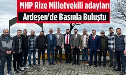 MHP Rize Milletvekili adayları Ardeşen'de Basınla Buluştu