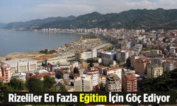 Rizeliler En Fazla Eğitim İçin Göç Ediyor