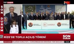 Cumhurbaşkanı Erdoğan Ardeşen -Ayder ve Tuna Yolun Temelini attı