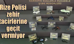 Rize Polisi zehir tacirlerine geçit vermiyor