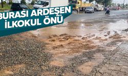 Burası Ardeşen'de İlkokul Önü