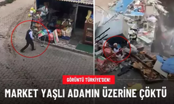 Temel kazısı sırasında yandaki market yıkıldı: 1 yaralı