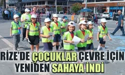 Rize’de çocuklar çevre için yeniden sahaya indi