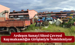 Ardeşen Sanayi Sitesi Temizleniyor