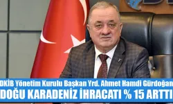 Doğu Karadeniz ihracatı yüzde 15 arttı