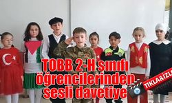 TOBB 2-H sınıfı öğrencilerinden sesli davetiye