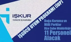 Rize'de İUP kapsamında 11 kişi işe alınacak