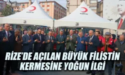 Rize’de açılan “büyük Filistin kermesi’ ne yoğun ilgi