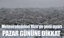 Meteorolojiden Rize'ye kritik uyarı pazar gününe dikkat