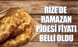 Rize'de 2025 yılı Ramazan pidesi fiyatları belli oldu