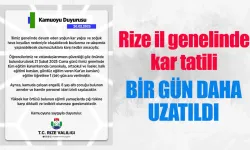 Rize'de 21 Şubat okullar tatil mi Rize'de kar tatili uzadı mı