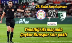 Çaykur Rizespor Bodrumspor maçının hakemi belli oldu