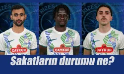 Rizespor'da sakatlardan haber var!