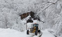 Trabzon'da 124 mahalle yolu kardan kapandı