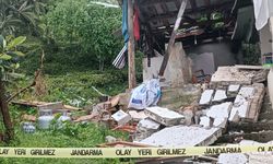 Trabzon'da evde gaz sıkışması sonucu patlama; 1 yaralı / Ek fotoğraflar