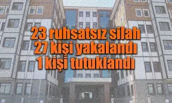 Rize'de 23 ryhsatsız silah ele geçirildi 1 kişi tutklandı