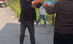 Trabzon’da gülümseten anlar: Amcaların su savaşı