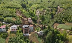 Trabzon’da heyelan: 5 ev tehlike altında