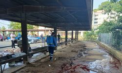 Trabzon'da kurban alanlarında hijyen mesaisi