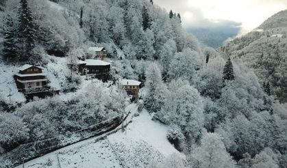 Artvin'de kardan 8 köy yolu kapandı, 2 okul tatil edildi