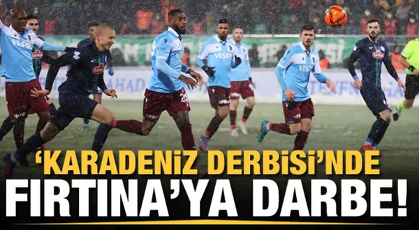 Trabzonspor, Karadeniz derbisinde yıkıldı!