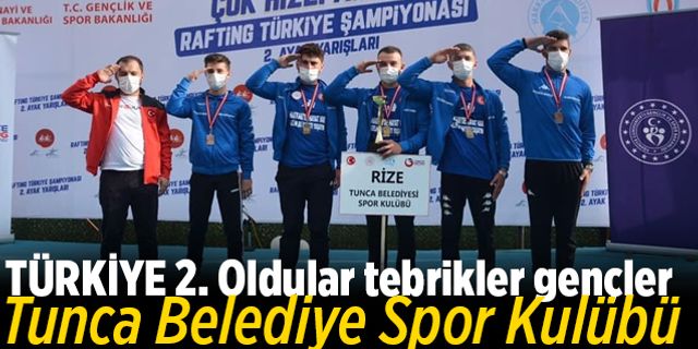 Tunca Belediye Spor Kulübü Tükiye 2.si oldu