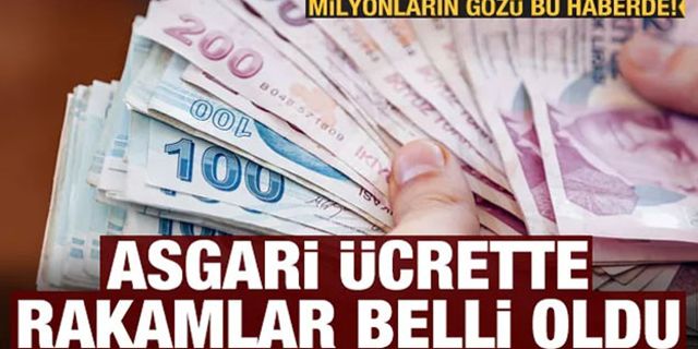 Asgari ücrette rakamlar belli oldu