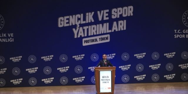 Gençlik ve Spor Bakanlığından Bitlis'e spor ve gençlik yatırımı