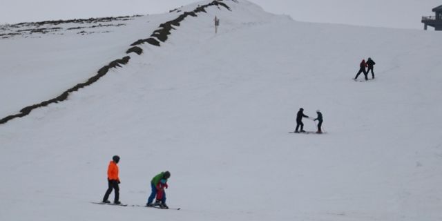 Ilgaz Dağı'nda nisan ayında kayak keyfi