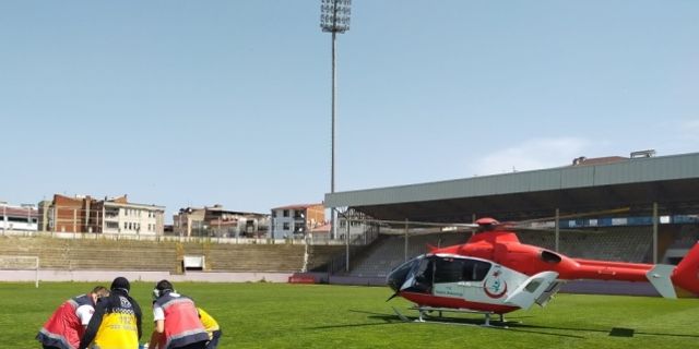 Ordu'da iş kazasında ağır yaralanan işçi ambulans helikopterle Ankara'ya sevk edildi