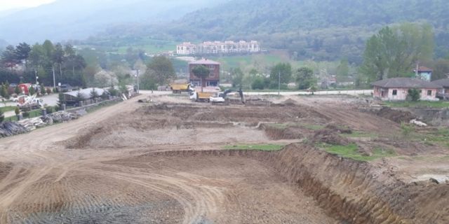 TOKİ'nin Mudurnu'daki 108 konutluk projesinde inşaat çalışmaları başladı