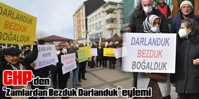 CHP'den "Zamlardan Bezduk Darlanduk" eylemi