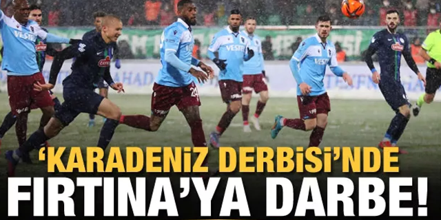Trabzonspor, Karadeniz derbisinde yıkıldı!