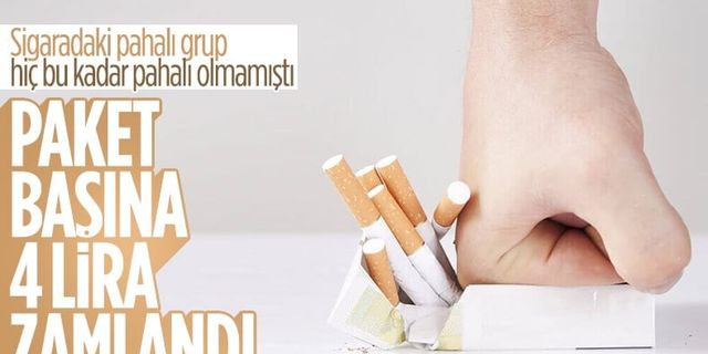 Sigara fiyatlarına zam geldi