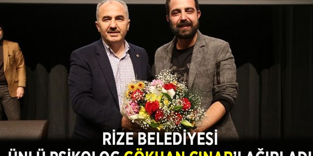 Rize Belediyesi Ünlü Psikolog Gökhan Çınar’ı Ağırladı