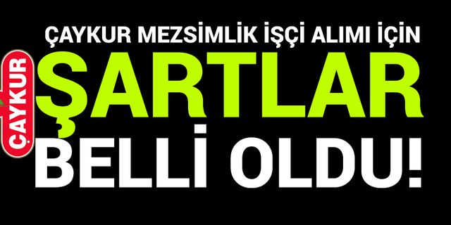 ÇAYKUR Mevsimlik İşçi Başvuruları Yarın Başlıyor.