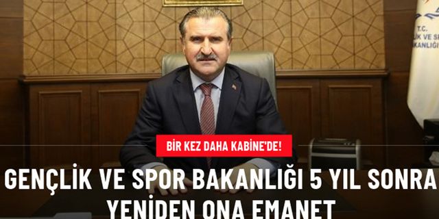 Osman Aşkın Bak yeniden Gençlik ve Spor Bakanı oldu
